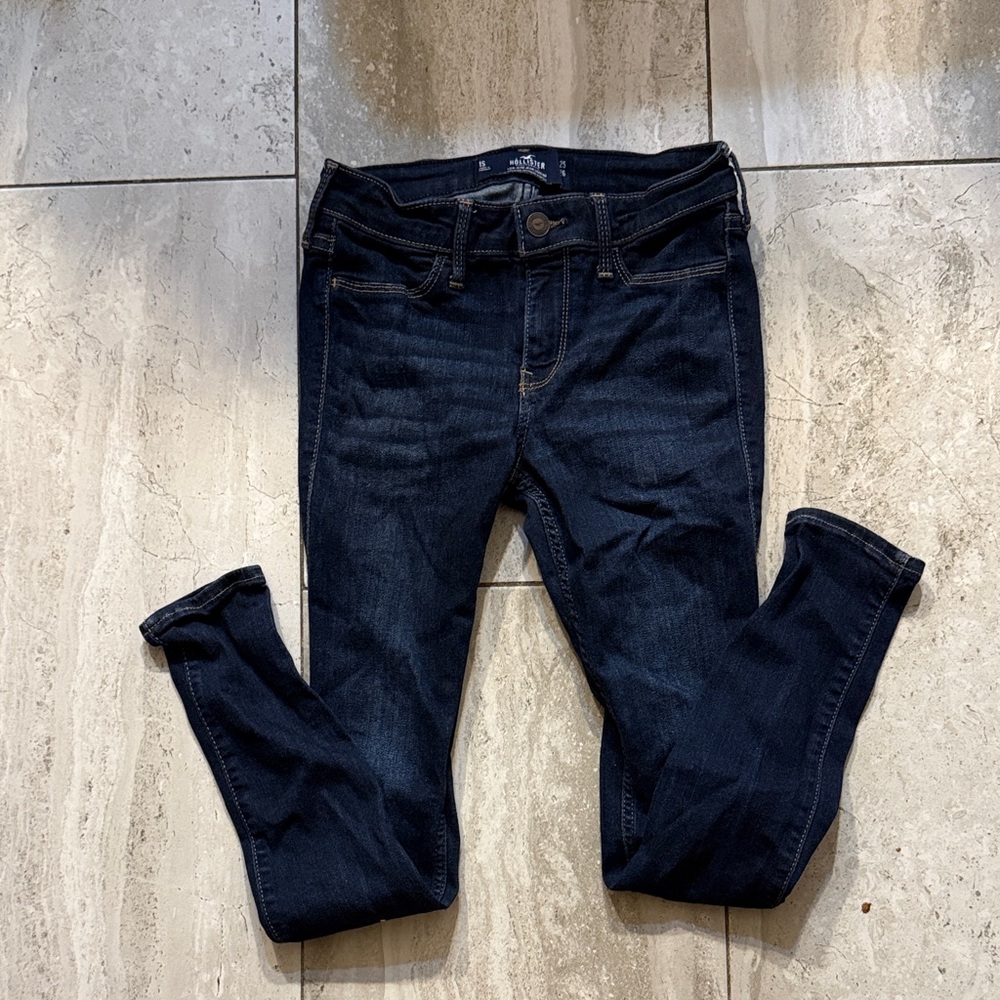 Hollister Women's Deep Indigo Skinny Jeans